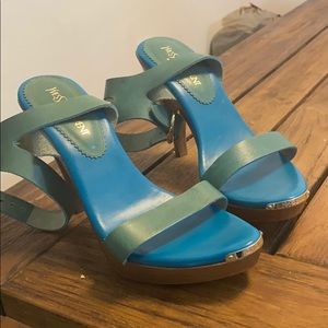 Ysl leather high heals